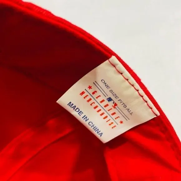 Vintage Cincinnati Reds Embroidered Spell Out SnapBack Hat - Picture 5 of 6